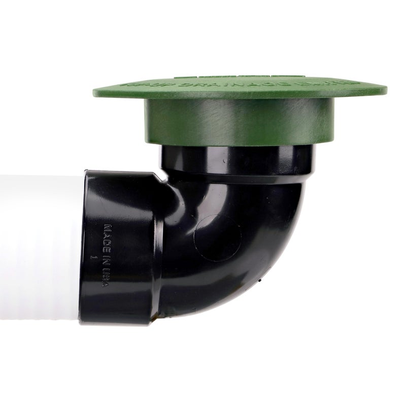 NDS 322G* Pop-Up Drainage Emitter with Elbow, fits 3-Inch Sewer and Drain Pipe, Works with Drainage Systems Including Catch Basins and Channel Drains, Green - Image 4